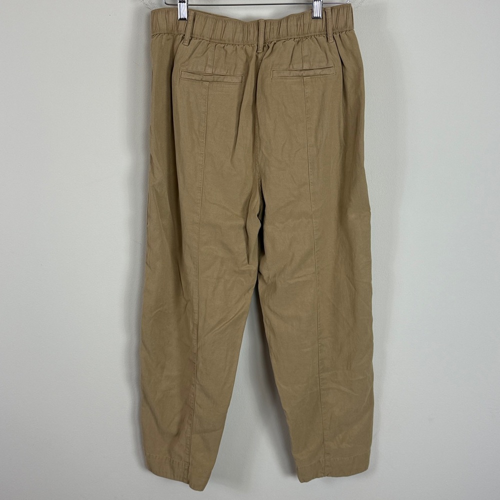 NWT Banana Republic Linen Blend Khaki Utility Ankle Parachute Pants Size Med - Picture 8 of 10